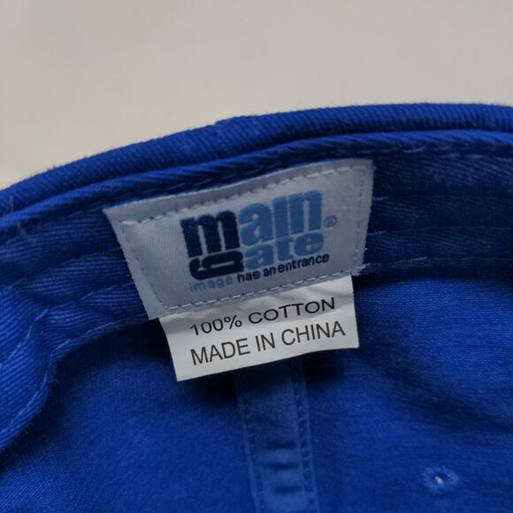 Main Gate Men's Strapback Hat Blue Embroidered Indianapolis Colts Logo - Picture 7 of 8